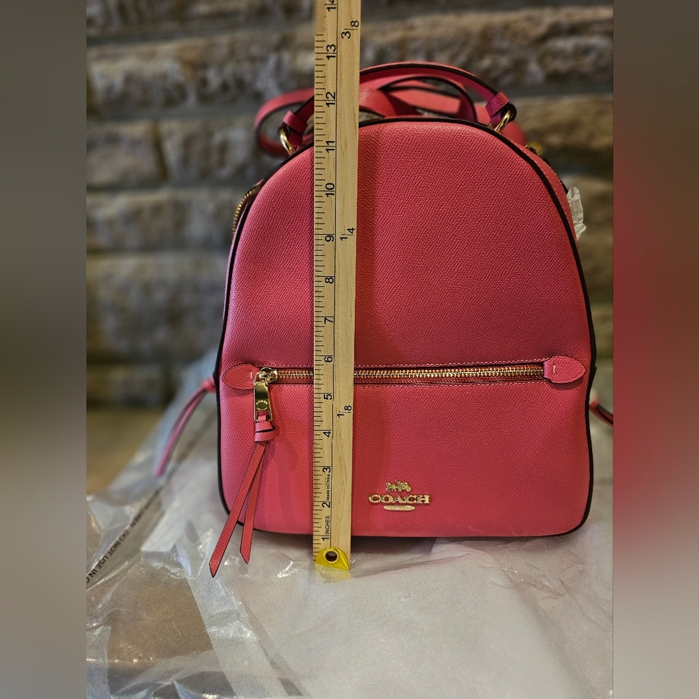 Coach Watermelon Pink XGRN Leather Jordyn  Backpack